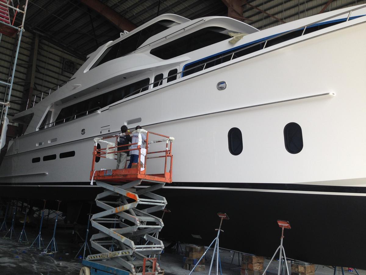 Refit · paint shed